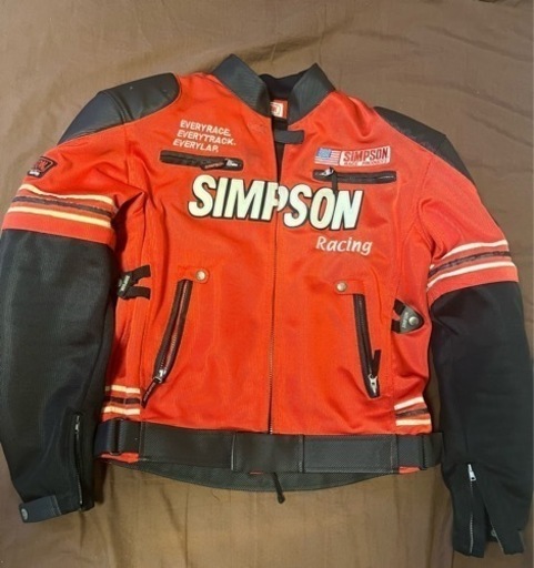 シンプソンメッシュジャケット　赤　L