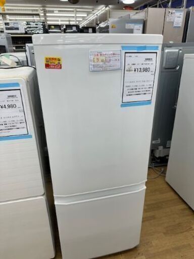 【ドリーム川西店御来店限定】 三菱 冷蔵庫 MR-P15ED-KW 146 2019年製 動作確認／クリーニング済み 【200128125560137】