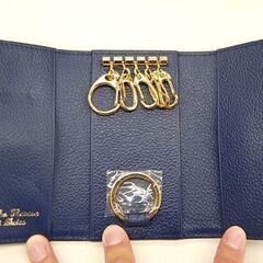 未使用保管品 Samantha Thavasa Petit Choice キーケース 5連 ネイビー系 サマンサタバサ プチチョイス 元箱付き 札幌市 清田区 平岡の画像