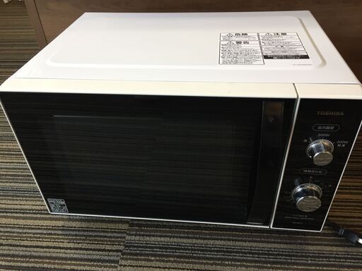 ♪【2021年製 早い者勝ち！】TOSHIBA 東芝 電子レンジ ER-SM17 ホワイト  動作品 中古 キッチン家電 (NF240709) 360-373