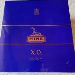 【未開栓】ハイン HINE XO 鹿ボトル リモージュ ブルー 陶器 700ml ブランデー コニャ【古酒】