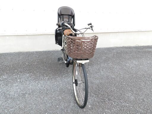 リサイクル自転車 店内多数販売中!　ご来店ください！　早い者勝ち!　 大人気! 電動アシスト自転車  2014 子供乗せ仕様 Panasonic パナソニック ビビDX BE-END636 チョコブラウン 8.9Ah リヤチャイルドシート付! 車体＆バッテリー極めて良好! 電動アシスト自転車を安く販売! 店内でも中古自転車多数販売中! 是非!見に来てください! 自636