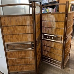 レトロ　すだれ屏風　仕切り　和風パーテーション