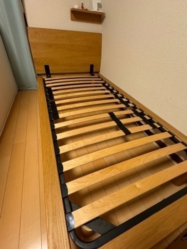 無印良品シングルベッドフレーム（オーク材）