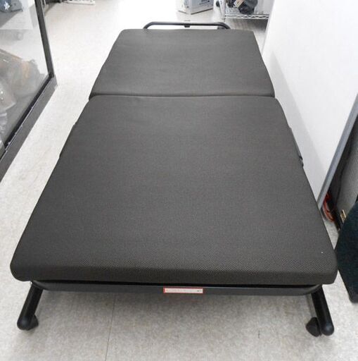 折りたたみベッド セミシングル マットレス付き ブラウン 販売