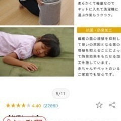 ホットカーペット付き‼️2畳洗えるラグマットの画像