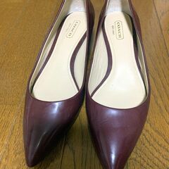 COACH コーチ パンプス 赤
