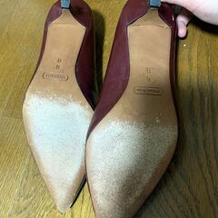 COACH コーチ パンプス 赤の画像