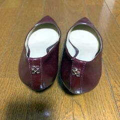 COACH コーチ パンプス 赤の画像