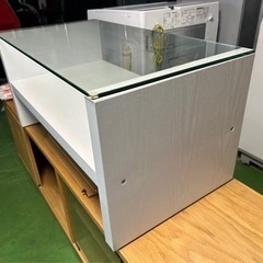 センターテーブル　天板ガラス　ローテーブルの画像