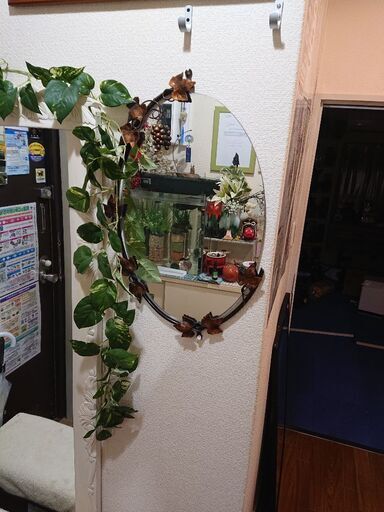 募集中／ ミラー インテリア アイアンミラー アンティーク 美品