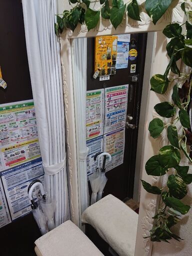 木枠 ミラー 鏡 姿見 大型 シンプル