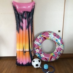 浮き輪 ボール フロートマット 空気入れ