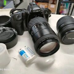 Y214　ミノルタ一眼レフカメラセットかばん付き