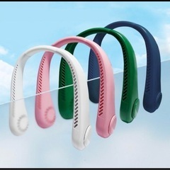 
小型 羽なし 静音 軽量 角度調整 ネックファン