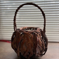 年代物竹製の花器