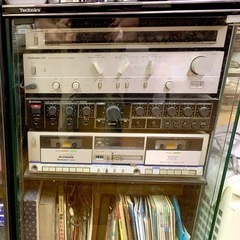 昔のTechnicsのカセット機器類及びHITACHIのアンプ