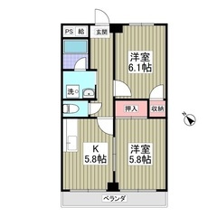 《《２Ｋ》》🎀館林市🎀フリーレント１ヶ月付き🎀敷金礼金無料🎀仲介...