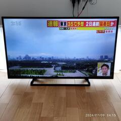 43V型panasonic液晶テレビの画像