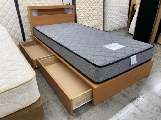 【愛品館 江戸川店 シングル】 ROOM DECO（ルームデコ） 収納付き シングルベッド ID:153-019120-007