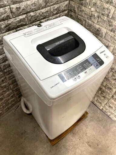 大阪送料無料★3か月保証付き★洗濯機★日立★2016年★5kg★NW-5WR W★S-134