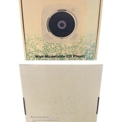 NO.1571【未使用】Wall Mounted CD Player CDプレーヤー KC-609 壁掛け&置き式 Bluetooth ホワイトリモコン付きの画像