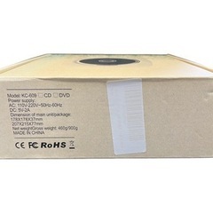 NO.1571【未使用】Wall Mounted CD Player CDプレーヤー KC-609 壁掛け&置き式 Bluetooth ホワイトリモコン付きの画像