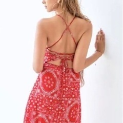 SOLD OUT　ワンピース ペイズリー レッドの画像