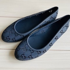 グッチ ラバーシューズ ネイビー サイズ38