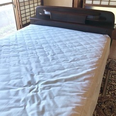 【取引決定】家具 ベッド ダブルベッド マットレス付き