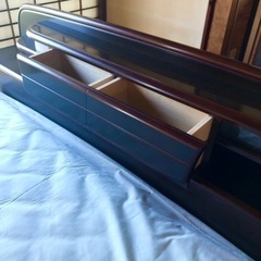 【取引決定】家具 ベッド ダブルベッド マットレス付き