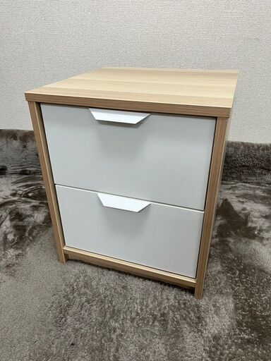 IKEA 2段 収納チェスト ASKVOLL