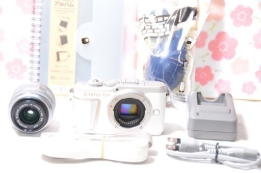 オリンパス★OLYMPUS PEN E-PL10 ホワイト/自撮り/Wi-Fi