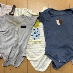 男の子　ロンパース　肌着　80
