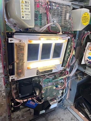パチスロ実機 花火百景 4号機 コイン必要 アルゼ ドアキー・設定キー 付 ARUZE 動作OK! スロット☆ 札幌市 白石店   