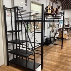 階段付きロフトベッド【町田市再生家具】240944の画像