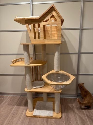 木製キャットタワー