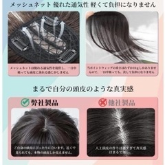 新品未使用部分ウィッグ の画像