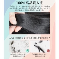 新品未使用部分ウィッグ の画像