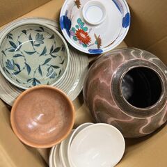 【お得！ / 早い者勝ち】和食器中心 お好きなだけお持ちください♪　小皿　小鉢　舟皿　ガラスの急須　湯呑　おちょこ　　の画像