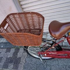 LAPIS[ラピス]20吋 ファミリーサイクル 変速なし/LEDオート/Nレッドの画像