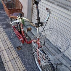 LAPIS[ラピス]20吋 ファミリーサイクル 変速なし/LEDオート/Nレッドの画像