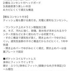 ダブルベットマットレス付きロータイプの画像