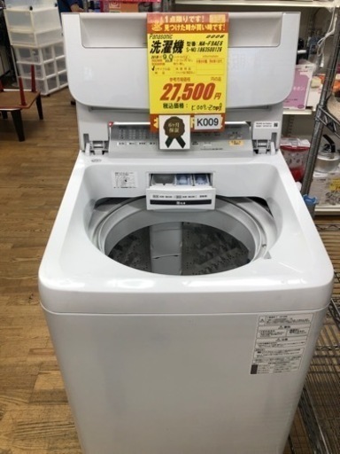 K009★2018年製Panasonic製9.0㌔洗濯機★6ヶ月保証付き★近隣配送・設置可