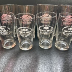 8個　キリンビール　ビールグラス　小ビン　中ビン　ビアグラス　昭...