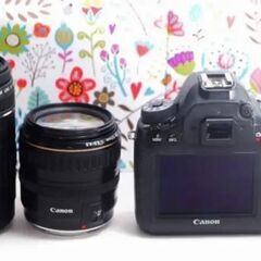 ❤極美品❤Canon❤一眼レフカメラ フルサイズ 6D ダブルレンズ❤の画像