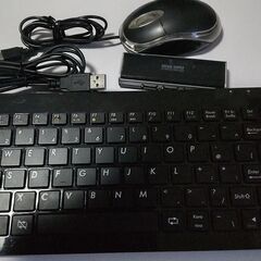  USBキーボードとUSBハブ　おまけでUSBマウス
