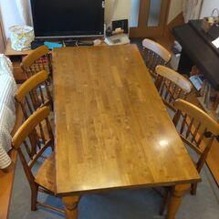 ６人がけテーブルセットの画像