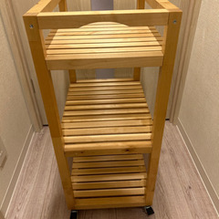 可動式木製ラックの画像