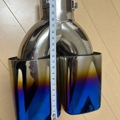 マフラーカッター ストレート2本出し 2個の画像